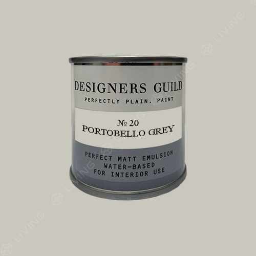 картинка Краска Designers Guild Perfect Matt Emulsion цвет PORTOBELLO GREY №20 от LIVING