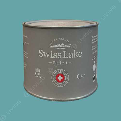 картинка Краска Swiss Lake Wall Comfort 7 цвет meander blue №2301 от LIVING