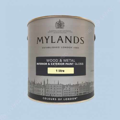 картинка Краска Mylands Wood&metal Gloss цвет Morning Blue №32 от LIVING