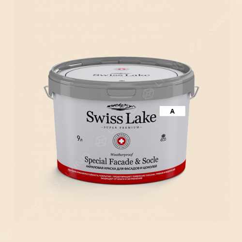 картинка Краска Swiss Lake Special Faсade & Socle цвет pearled ivory №193 от LIVING