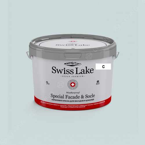 картинка Краска Swiss Lake Special Faсade & Socle цвет raindrop №2276 от LIVING