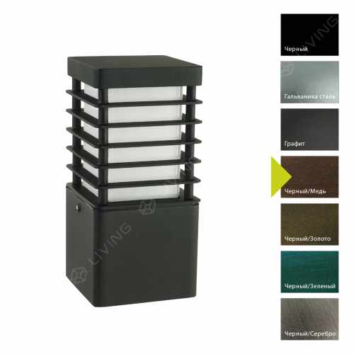 картинка Фонари-пьедесталы Norlys коллекция Halmstad, арт. 210BC (черный, медь) от LIVING