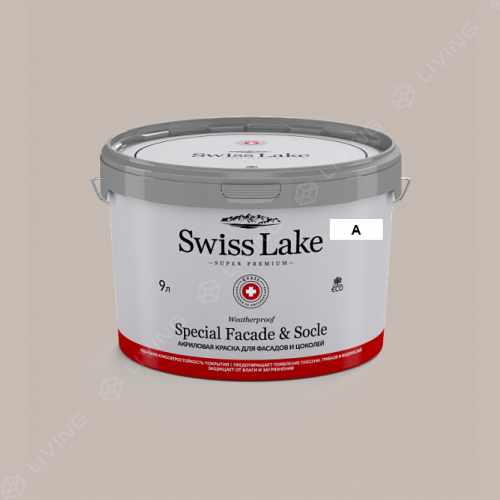 картинка Краска Swiss Lake Special Faсade & Socle цвет Light Steel №570 от LIVING