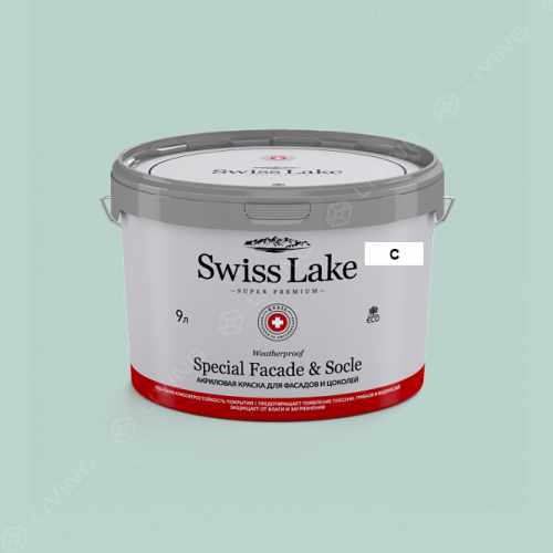картинка Краска Swiss Lake Special Faсade & Socle цвет Sea Inspired №2385 от LIVING