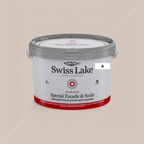 картинка Краска Swiss Lake Special Faсade & Socle цвет fossil stone №484 от LIVING