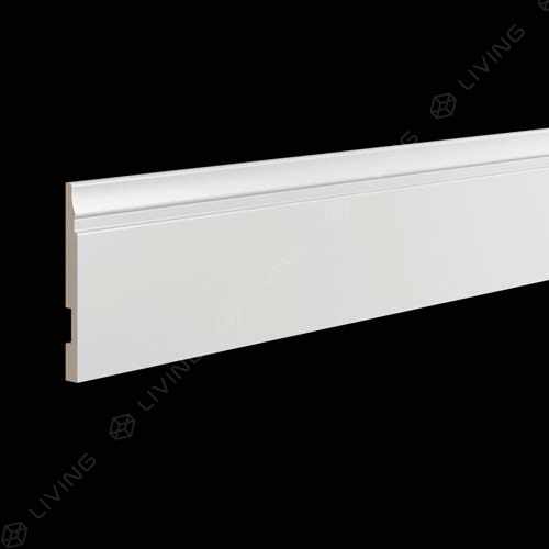 Плинтус Ultrawood, белый, арт. Base 5214 p, (200 х 13,3 х 1,2) см Россия