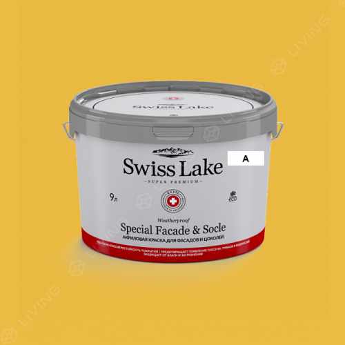 картинка Краска Swiss Lake Special Faсade & Socle цвет sugar lemon №1045 от LIVING