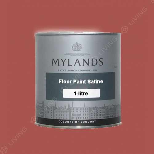 картинка Краска Mylands Floor Paint Satine цвет Mortlake Red №290 от LIVING