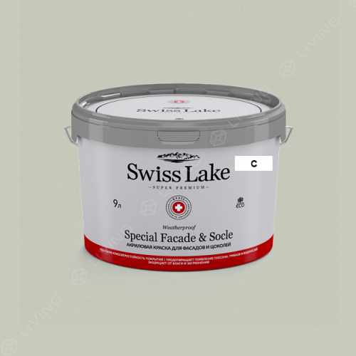 картинка Краска Swiss Lake Special Faсade & Socle цвет dry mint №2624 от LIVING