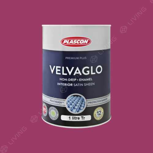 картинка Краска Plascon VELVAGLO WB цвет Groovy Grape арт.R1-B1-1 от LIVING