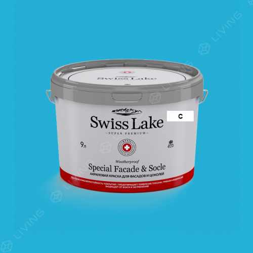 картинка Краска Swiss Lake Special Faсade & Socle цвет smalt №2153 от LIVING