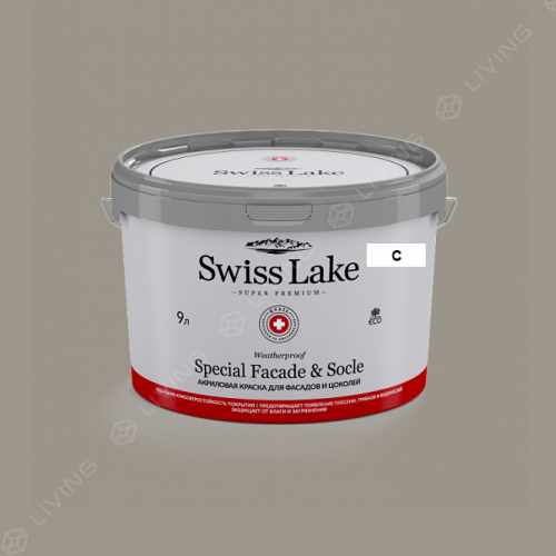 картинка Краска Swiss Lake Special Faсade & Socle цвет dancing folio №2770 от LIVING