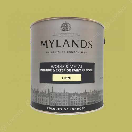 картинка Краска Mylands Wood&metal Gloss цвет New Lime №149 от LIVING