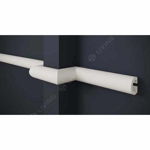 Молдинг Decor-Dizayn, белый, арт. DD634, коллекция Modern, 200 х 3 х 0,2 см Россия