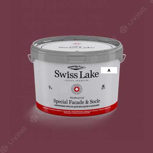 картинка Краска Swiss Lake Special Faсade & Socle цвет eggplant №1394 от LIVING