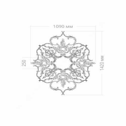 картинка Розетка RODECOR, арт. 87048RC, 142 х 109 см. от LIVING