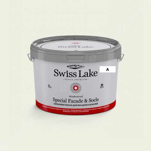 картинка Краска Swiss Lake Special Faсade & Socle цвет Albatros №73 от LIVING