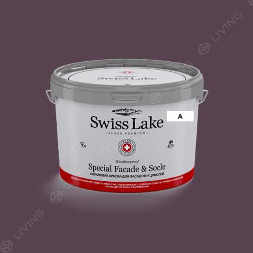 картинка Краска Swiss Lake Special Faсade & Socle цвет frozen plum №1408 от LIVING