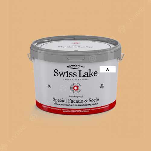 картинка Краска Swiss Lake Special Faсade & Socle цвет CARMELIZED ORANGE №1148 от LIVING