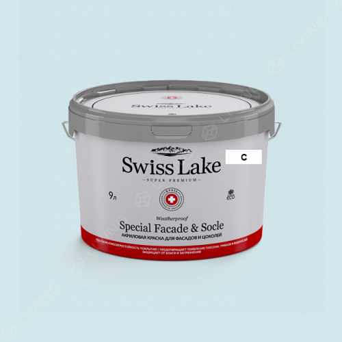 картинка Краска Swiss Lake Special Faсade & Socle цвет Blue Bolero №2255 от LIVING