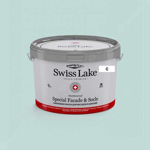 картинка Краска Swiss Lake Special Faсade & Socle цвет crearly agua №2248 от LIVING