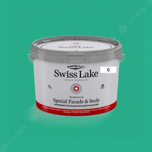 картинка Краска Swiss Lake Special Faсade & Socle цвет Amazonia №2359 от LIVING