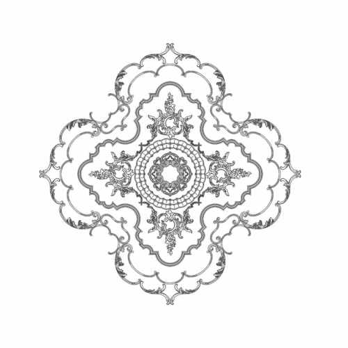 Розетка RODECOR Шинуазри Мандарин Ф2, арт. 87505CN, 199,2 х 199,2 см.