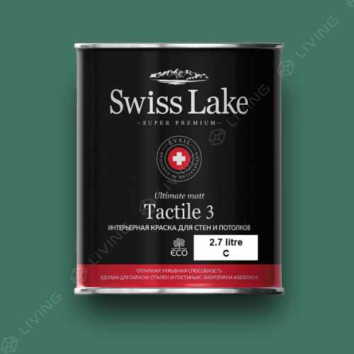 картинка Краска Swiss Lake Tactile 3 цвет Grecian laurel №2368 от LIVING