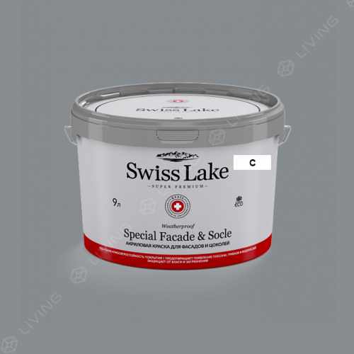 картинка Краска Swiss Lake Special Faсade & Socle цвет stepping stone №2807 от LIVING