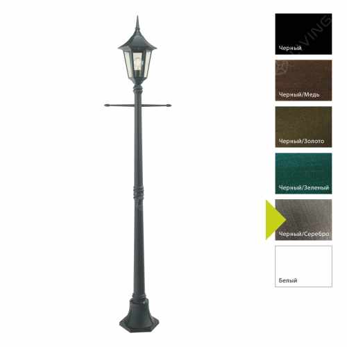 картинка Фонарные столбы Norlys коллекция Milano, арт. 401BS (черный, серебро) от LIVING