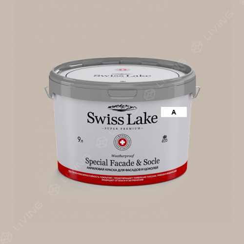 картинка Краска Swiss Lake Special Faсade & Socle цвет Mushroom №575 от LIVING