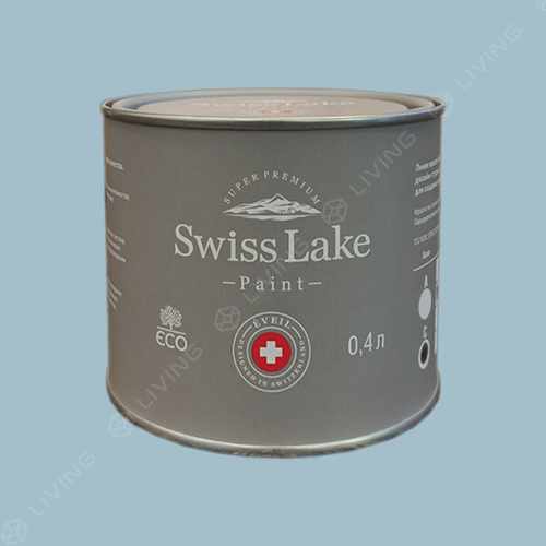картинка Краска Swiss Lake Wall Comfort 7 цвет SMOKE BLUE №2192 от LIVING