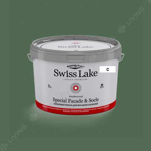 картинка Краска Swiss Lake Special Faсade & Socle цвет Bavaria №2713 от LIVING