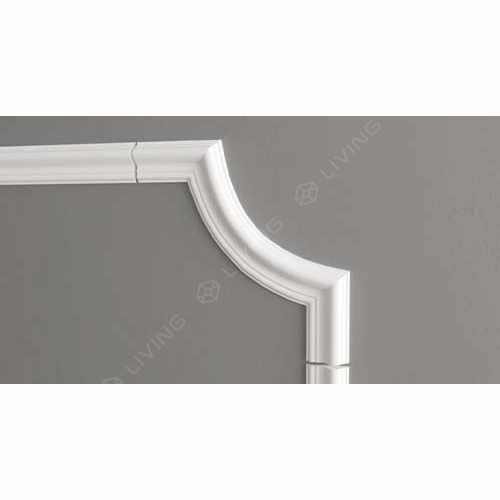 Декоративный уголок Decor-Dizayn, белый, арт. C1-DD301, коллекция DD, 21,5 х 21,5 х 1,6 см Россия