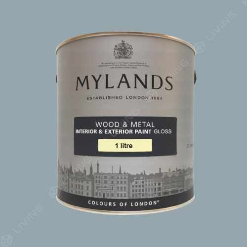 картинка Краска Mylands Wood&metal Gloss цвет Bridge Blue №222 от LIVING