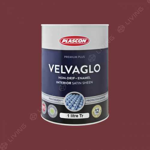 картинка Краска Plascon VELVAGLO WB цвет Mahogany Magic арт.R6-D1-1 от LIVING