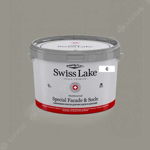 картинка Краска Swiss Lake Special Faсade & Socle цвет pelikan №2769 от LIVING