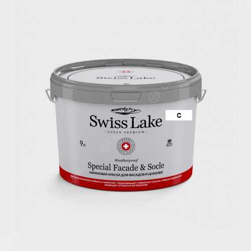 картинка Краска Swiss Lake Special Faсade & Socle цвет distant grey №2931 от LIVING