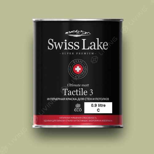 картинка Краска Swiss Lake Tactile 3 цвет basil №2533 от LIVING