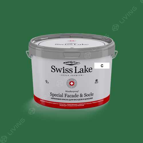 картинка Краска Swiss Lake Special Faсade & Socle цвет CHRISTMAS IVY №2507 от LIVING