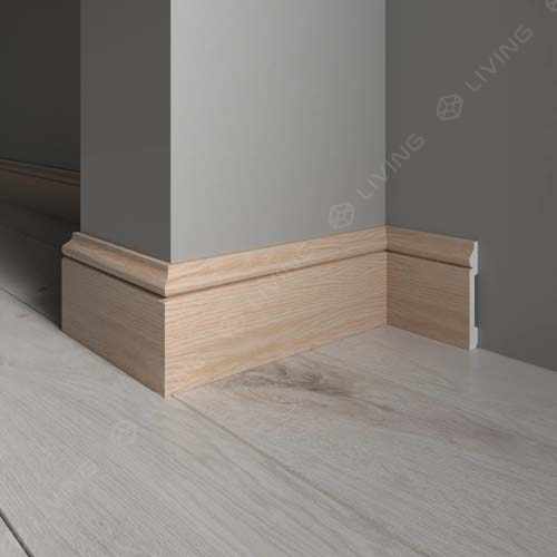 Плинтус широкий Decor-Dizayn, бежевый, арт. 005-76SH, коллекция Плинтусы 005, 240 х 7,9 х 1,3 см. Россия