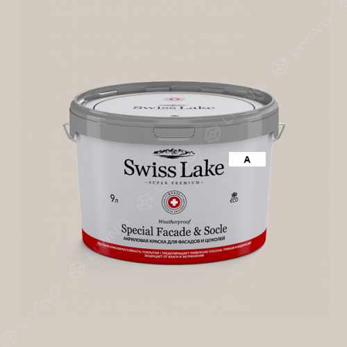 картинка Краска Swiss Lake Special Faсade & Socle цвет  grey area №569 от LIVING