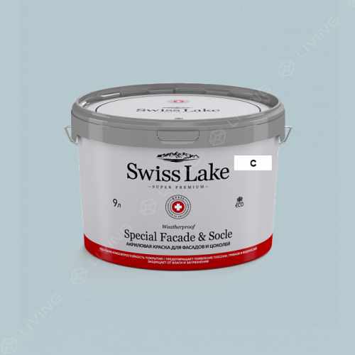 картинка Краска Swiss Lake Special Faсade & Socle цвет MILD MINT №2164 от LIVING