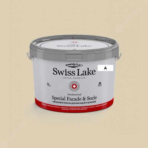картинка Краска Swiss Lake Special Faсade & Socle цвет sandbar №938 от LIVING