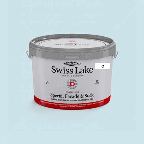 картинка Краска Swiss Lake Special Faсade & Socle цвет PLATEAU №1989 от LIVING
