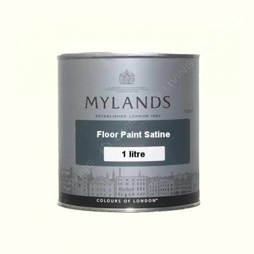 картинка Краска Mylands Floor Paint Satine цвет Pure White №1 от LIVING