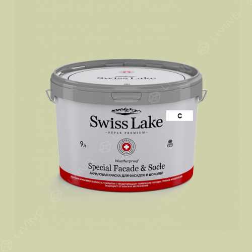картинка Краска Swiss Lake Special Faсade & Socle цвет lime splash №2600 от LIVING