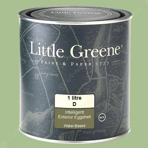 картинка Краска Little Greene Intelligent Exterior Eggshell цвет Pea Green №91 от LIVING