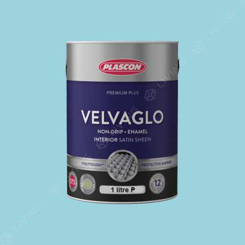картинка Краска Plascon VELVAGLO цвет Baby Bird Blue арт.B2-B2-1 от LIVING