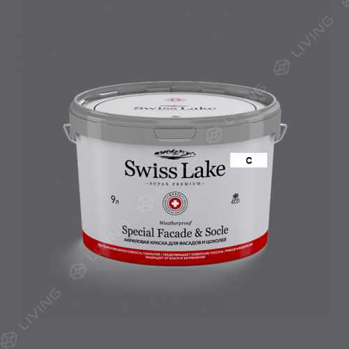 картинка Краска Swiss Lake Special Faсade & Socle цвет misterious abyss №2977 от LIVING